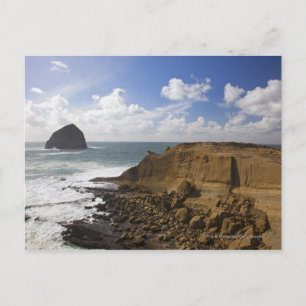 Rocky Oregon Pacific Coast in Pacific City Postcard
