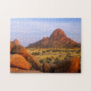 Rocky Outcrop And Plain, Spitzkoppe, Erongo Jigsaw Puzzle