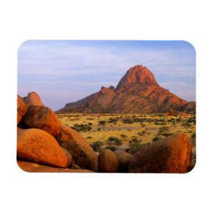 Rocky Outcrop And Plain, Spitzkoppe, Erongo Magnet