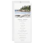 Rocky Pine Mountain Seascape Wedding Program