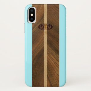Rocky Point Hawaiian Faux Wood Surfboard Case-Mate iPhone Case