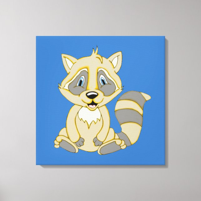 Rocky Racoon 24 x 24 Canvas Print (Front)