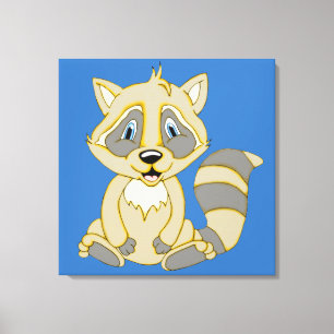 Rocky Racoon 24 x 24 Canvas Print