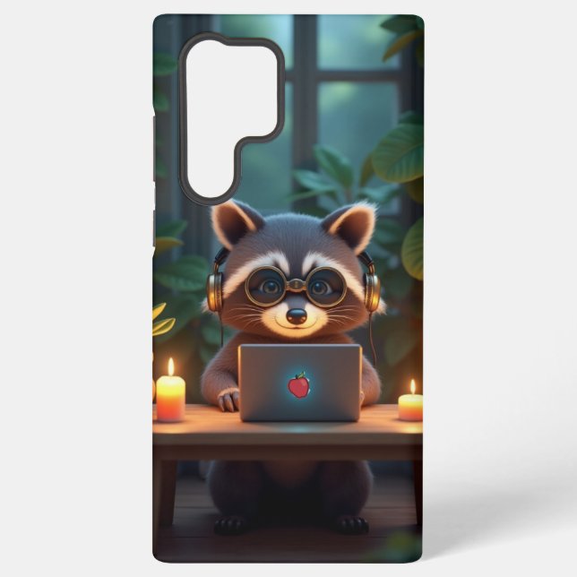 Rocky Racoon Samsung Galaxy S22 Ultra Case (Back)