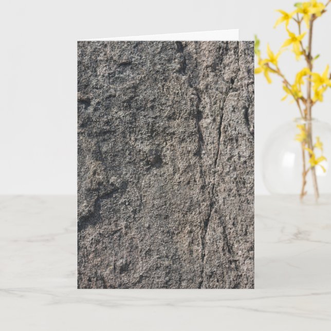 Rocky Rough Surface   Card (Yellow Flower)