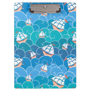 Rocky Sea Pattern Clipboard