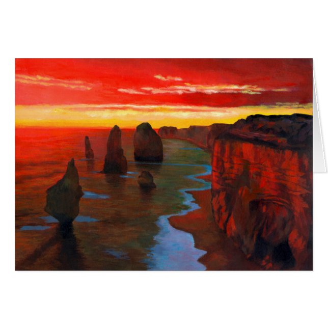 Rocky Seashore At Sunset (Front Horizontal)