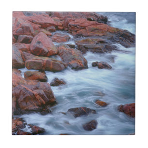 Rocky shoreline with water, Canada Tile