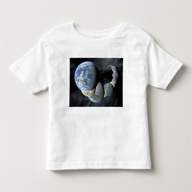 Rocky, terrestrial worlds toddler T-Shirt (Front)