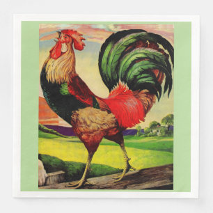 Rocky the Handsome Rooster Napkin