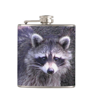Rocky the Racoon Hip Flask