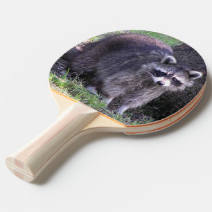 Rocky the Racoon Ping Pong Paddle