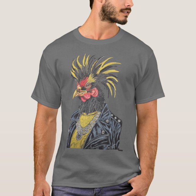 Rocky the Rooster retro T-Shirt (Front)