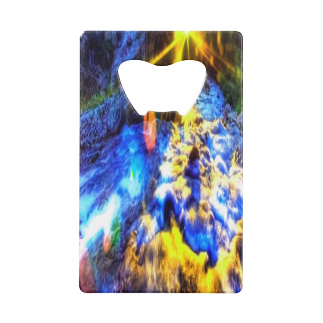 Rocky Waters Bottle Opener Credit Card Size (Front)