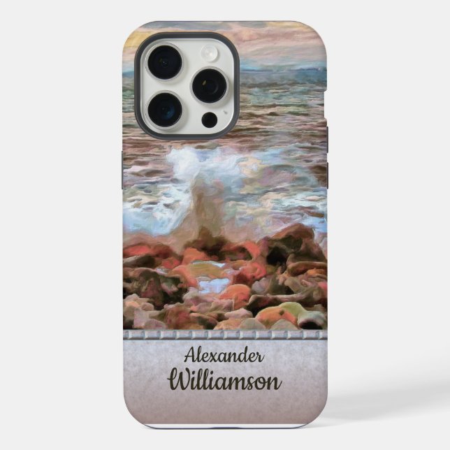 Rocky Waves 0742 iPhone Case (Back)