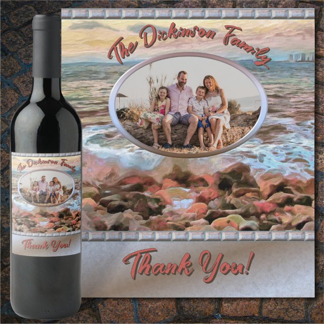 Rocky Waves Thank You 0742 Wine Label (Creator Uploaded)