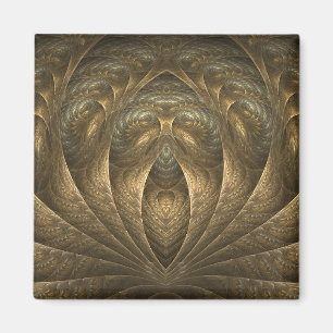 Rococo-A-Go-Go Gold Abstract Magnet