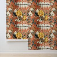 Rococo Art Teeth Flower Smile Dental Clinic Decor