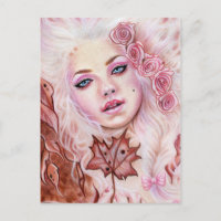 Rococo Beauty Postcard