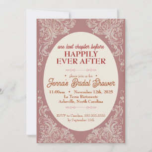 Rococo Bridal Shower Invitation 5x7 customised