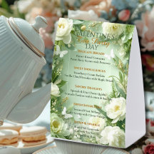 Rococo Butterfly Garden Galentine Tea Party Menu