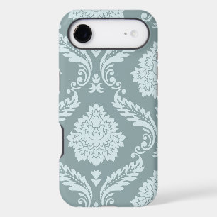 Rococo Damask Art I Duck Egg Blue+Teal