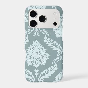 Rococo Damask Art I Duck Egg Blue+Teal