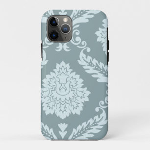 Rococo Damask Art I Duck Egg Blue+Teal Case-Mate iPhone Case