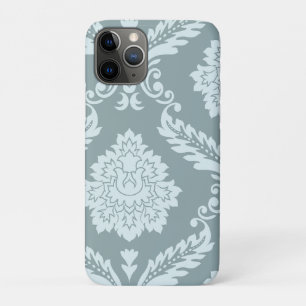 Rococo Damask Art I Duck Egg Blue+Teal Case-Mate iPhone Case