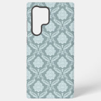 Rococo Damask Rpt Pattern Duck Egg Blue+Teal