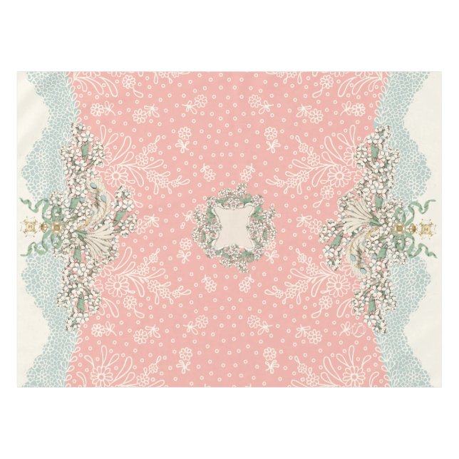 Rococo Dinner Napkins Tablecloths Fabric Hydrangea (Front (Horizontal))