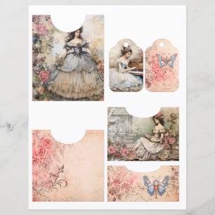 Rococo Foldable Pocket Cuttable Scrapbook Paper