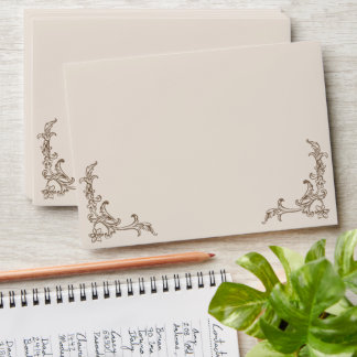 Rococo Mocha and Creme Monochrome Mousse Envelope