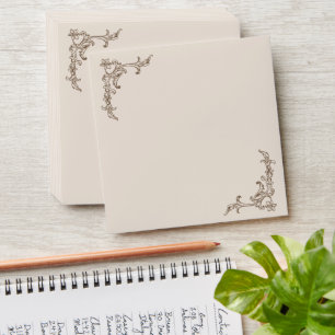 Rococo Mocha and Creme Monochrome Mousse Envelope