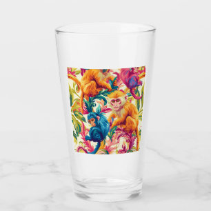 Rococo Monkey Pattern Glass