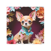 Rococo Pastel Colour Paper Chihuahua