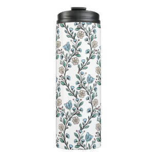 Rococo pattern thermal tumbler