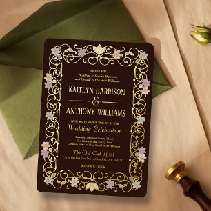 Rococo Revival Elegant Vintage Floral Wedding