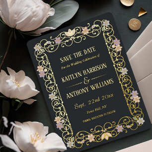 Rococo Revival Elegant Vintage Save The Date