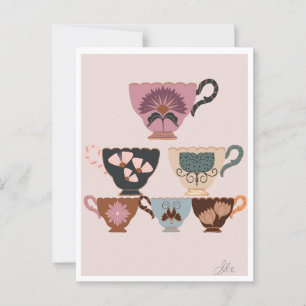 Rococo Revival Teacup  Whimsical Vintage Charm  Postcard