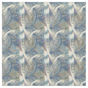 Rococo Rich Pattern design with Gold Relief Fabric