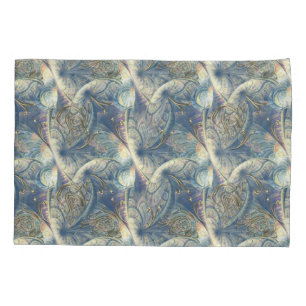 Rococo Rich Pattern design with Gold Relief Pillowcase