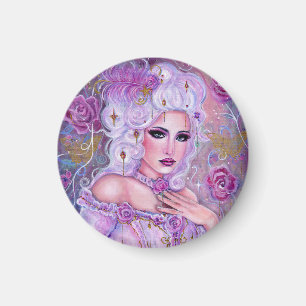 Rococo valentine fantasy art by Renee Lavoie Magnet