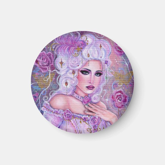 Rococo valentine fantasy art by Renee Lavoie Magnet (Front)