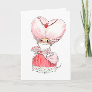 Rococo Valentine Mouse Card