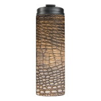 ?rocodile leather. Brown Leather background and te