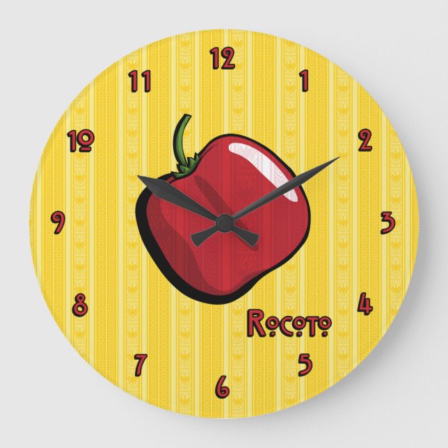 Rocoto Chilli Pepper Clock (Front)