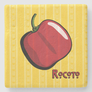 Rocoto Chilli Pepper Stone Coaster