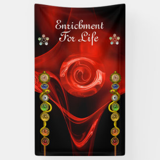 ROD ASCLEPIUS 7 CHAKRAS,YOGA,SPIRITUAL ENERGY Red Banner