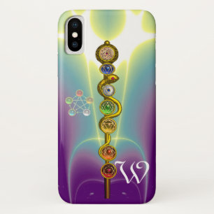 ROD OF ASCLEPIUS 7 CHAKRAS,YOGA ,SPIRITUAL ENERGY iPhone X CASE